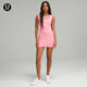 lululemon丨Ribbed Softstreme? 女士羅紋方領(lǐng)口連衣裙 LW1ESZS 櫻花粉 M