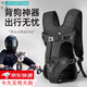 狗包寵物背帶包外出雙肩狗狗背包中小型犬背狗神器胸前后背帶貓包 黑色 M碼【適用10-18斤】