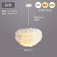 藝標(biāo) 臥室大吊燈現(xiàn)代簡約網(wǎng)紅ins羽毛松果花朵南瓜臥室創(chuàng)意亞克力燈具 B款羽毛-50CM直徑 LED48瓦三色光 三色光