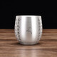 銀器時(shí)代心經(jīng)銀茶杯足銀999主人杯功夫銀茶具家用大容量品茗杯手工銀杯子 手工心經(jīng)款74克+證書(shū) 120ml
