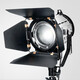 貝陽(yáng)100W聚光燈視頻拍攝燈 大功率外拍攝影攝像燈光雙色溫補光燈影視燈套裝 單燈+滑輪燈架
