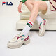 FILA 斐樂(lè)香蕉鞋女鞋休閑鞋新款時(shí)尚厚底增高老爹鞋ARCH 香草冰/干玫瑰-VD 37.5