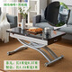 夢(mèng)莎迪曼升降茶幾變餐桌兩用一體式客廳家用小戶(hù)型二合一折疊可移動(dòng)多功能 圓角咖啡木紋+黑玻璃8腿抽屜