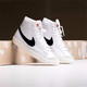 耐克（NIKE）運動(dòng)鞋女鞋2026春季新款BLAZERMID\x2777開(kāi)拓者高幫舒適休閑鞋 CZ1055-100白色黑勾 36.5