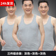 俞兆林（YUZHAOLIN）老人背心男夏季純棉大碼老頭背心夏天寬松男背心100%棉中老年 NSATL-三件裝 (灰+灰+灰) XL （建議120-140斤）