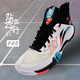 李寧羽毛球鞋貼地飛行2PRO減震回彈碳板支撐羽毛球專(zhuān)業(yè)比賽運動(dòng)鞋 標準白/黑色-2 42