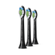 【準新品】飛利浦(PHILIPS) 電動(dòng)牙刷頭 鉆石亮白 3支裝 黑色 HX6063/96(6063/35升級款) 適配HX9352/9372/6874  