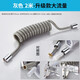 高迪朗淋浴噴頭軟管婦洗器噴槍彈簧進(jìn)水管可伸縮電話(huà)線(xiàn)管2/3/4米花灑管 灰色加粗管 3米