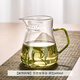 天喜（TIANXI）公道杯耐熱玻璃透明一體月牙茶壺過(guò)濾茶水分離家用分茶器茶具套裝 【耐熱防爆】黃色600ml