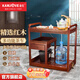 金灶（KAMJOVE） 多功能組合式木雕移動(dòng)茶車(chē)茶盤(pán) 整套茶具套裝全自動(dòng)上水電熱水壺 KW-6000配套泡茶壺G9 1個(gè)