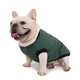 DADAGOU寵物狗狗衣服斗牛犬棉衣法斗巴哥棉馬甲沙皮胖狗衣服冬裝加絨保暖 斗牛格子棉衣 軍綠 XL-胸圍60背長35