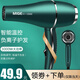 MIGE 電吹風(fēng)機家用大功率恒溫護發(fā)理發(fā)店發(fā)廊款大風(fēng)力2200W冷熱風(fēng)快速干發(fā)吹風(fēng)筒宿舍 翡翠綠【2200W大風(fēng)力加三】
