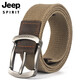 JEEP SPIRITJEEP吉普皮帶男士帆布腰帶韓版潮流時(shí)尚褲腰帶耐磨耐穿品牌皮帶