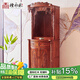 檀永林 紅木家具非洲花梨（學名：刺猬紫檀）神I龕 實木立柜財神柜實木佛柜神樓條案 神樓(61*48*198cm)
