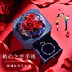 締晶999足銀手鏈女生輕奢高級感手飾七夕情人節(jié)禮物送女友可定制刻字 【免費刻字·8朵玫瑰盒】+手鏈
