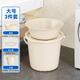 漢世劉家水桶家用大號加厚大容量塑料桶學(xué)生宿舍洗澡洗漱專(zhuān)用水桶臉盆套裝 三件套【大號水桶＋臉盆】