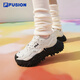 斐樂(lè )（FILA）FUSION官方潮牌斐樂(lè )女鞋硬糖鞋厚底鞋運動(dòng)鞋休閑鞋 雪白-SW 36