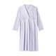 歌美姿孕婦睡裙家居服長(cháng)袖中長(cháng)裙產(chǎn)前產(chǎn)后哺乳月子服喂奶莫代爾 【帶胸墊】睡裙—夢(mèng)境鳶尾(紫) 2XL