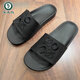啄木鳥(niǎo)男拖鞋2025新款男士輕奢歐美風(fēng)拖鞋外穿踩屎感皮托涼拖鞋 黑色【普通款】 39 偏小 拍大一碼