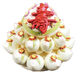 尊禾緣花餑餑山東饅頭蒸壽桃福如東海生日蛋糕老人祝壽過壽禮品 10斤白雙層壽桃