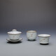 觀復(fù)觀復(fù)仿官鋦瓷蓋碗套裝手工景德鎮(zhèn)茶杯銀釘功夫茶茶具 仿官釉鋦瓷蓋碗套裝