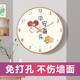 鵬創(chuàng)2023新款客廳圓形掛鐘表掃秒事事如意北歐風(fēng)創(chuàng)意臥室鐘表掛墻 A276玫瑰金 14英寸( 直徑35厘米)客廳