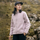 拓路者（Pioneer Camp）戶(hù)外防風(fēng)抓絨衣團購女加厚保暖搖粒絨外套寬松休閑顆粒絨上衣冬季 灰紫 M