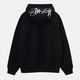 斯圖西（stussy）重磅字母帽子刺繡衛衣男女ins美式高街寬松純棉連帽衫 黑色帽子刺繡 S