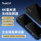PEAKDO 無線HDMI投屏器 適用于手機/PC/蘋果/電視機/投影儀多功能會議辦公無線投屏器 4KminiS黑色套裝(TX+RX)