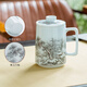 昌南景德鎮陶瓷茶水分離杯帶蓋過(guò)濾送長(cháng)輩老師生日禮物禮品禮伴手禮 雪景杯