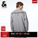 杰克·瓊斯（JACK&JONES）春季男裝衣服潮流字母純棉上衣運動衛(wèi)衣長袖打底衫多色衛(wèi)衣套頭衫 C41 珍珠花灰 L 180