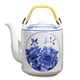 LICHEN景德鎮陶瓷涼水壺茶壺提梁壺 青花陶瓷器茶具釉下彩 心想事成2升提梁壺
