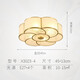 青銅時(shí)代全銅玻璃吸頂燈豪華臥室燈陽(yáng)臺(tái)燈過道門廳衣帽間美式歐式吸頂燈 X3023-4直徑45cm全銅吸頂燈