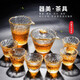 菲享 日式耐熱玻璃功夫茶具玻璃茶具套裝家用辦公室客廳茶壺紅茶泡茶器耐熱功夫茶杯現(xiàn)代透明茶器套裝 描金冰露玻璃茶具套裝【描金冰露蓋碗+6杯+公道杯】 【新款玻璃茶具套裝，含菩提葉茶漏，店長(zhǎng)強(qiáng)烈推薦】