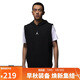 Jordan男喬丹 寬肩背心 飛人Logo 速干透氣 連帽運動(dòng)服DZ0572-010黑M