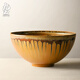九土 日式手工陶瓷餐碗創(chuàng  )意復古米飯碗面碗大湯碗加厚餐具家用單個(gè) 窯變黃【大碗】
