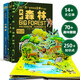 巨童立體書(shū)：大森林+大海洋 3-6歲少兒科普百科互動(dòng)機關(guān)翻翻書(shū)（套裝共2冊）精裝硬殼 自然科普故事書(shū)少兒科普翻翻書(shū)兒童啟蒙科普立體書(shū)