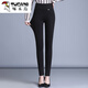 啄木鳥(niǎo)（TUCANO）高腰外穿打底褲女士春秋新款時(shí)尚新款大碼彈力緊身中年媽媽小腳褲 黑色【長(cháng)褲】 2XL