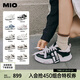 MIO【宋亞軒同款】米奧小白休閑鞋厚底板鞋運(yùn)動(dòng)情侶溶解女鞋男老爹鞋 黑/白色 （嚴(yán)浩翔同款） 36