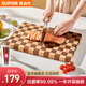 蘇泊爾（SUPOR）99.9%抗菌切菜板烏檀木實(shí)木砧板占板 案板水果刀板 雙面搟面板 大號 40cm*28cm*25mm