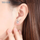 TEUCER925銀一鹿有你耳釘女韓版學(xué)生個(gè)簡(jiǎn)約少女麋鹿角生日禮物送女友簡(jiǎn) 一路有你（耳釘）