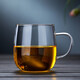 全度（Quandu）玻璃杯耐熱玻璃水杯帶把創(chuàng)意無蓋果汁杯牛奶杯玻璃水杯 300ML高款六只裝