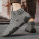 公羊男鞋秋冬季2026新款高幫馬丁靴男加絨休閑皮鞋男時(shí)尚保暖短靴子男 灰色四季款 單層 41 (255mm)