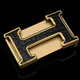 摩卡思赫（M.CRANE M）男士皮帶扣頭不銹鋼板扣腰帶扣頭皮帶配件時(shí)尚百搭（單扣無(wú)帶條） 321款金色（3.8CM）