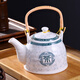 古笙記 大容量陶瓷茶壺家用水壺單壺景德鎮提梁壺中式泡茶壺防爆耐熱 茶藝人生/1L
