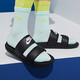 耐克（NIKE）女鞋 夏季忍者雙綁帶時(shí)尚居家運動(dòng)拖鞋耐磨防滑休閑涼拖鞋沙灘鞋 DC0496-001/EVA鞋底 36.5