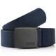 歐凡迪（ALLFOND）帆布腰帶男士平滑扣編織戰術(shù)腰帶皮帶個(gè)性褲帶青年戶(hù)外尼龍布帶 藍色