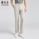 雅戈爾（YOUNGOR）褲子男士春夏季青年男休閑褲免燙休閑褲棉彈力面料商場(chǎng)同款 卡其 33 175/82A