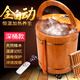 艾羽（AIYU） 艾羽泡腳桶加熱恒溫足浴盆全自動(dòng)洗腳盆電動(dòng)足浴桶按摩足療泡小腿家用過(guò)膝高深木桶 A998提手旗艦款
