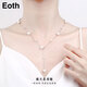 EothS925銀滿天星項鏈女鎖骨鏈一款兩戴時尚款送女友媽媽生日禮物 （白金色）滿天星項鏈+禮盒